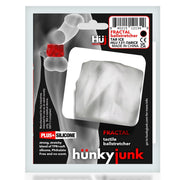 Hunkyjunk Fractal Ball Stretcher Ice Clear Ice