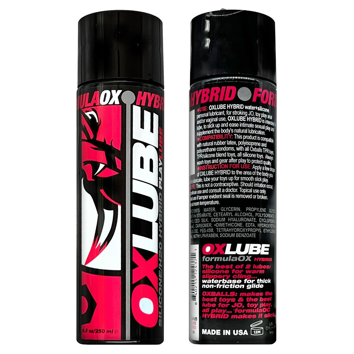 Oxballs Hybrid Lube Oz