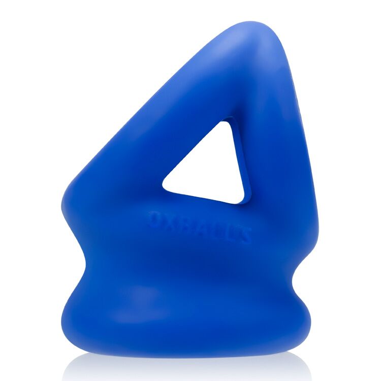 Tri Squeeze Cocksling Ball Stretcher Oxballs Silicone Tpr Blend Ice