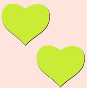 Pastease Hearts Glow In The Dark Neon Yellow Default Title