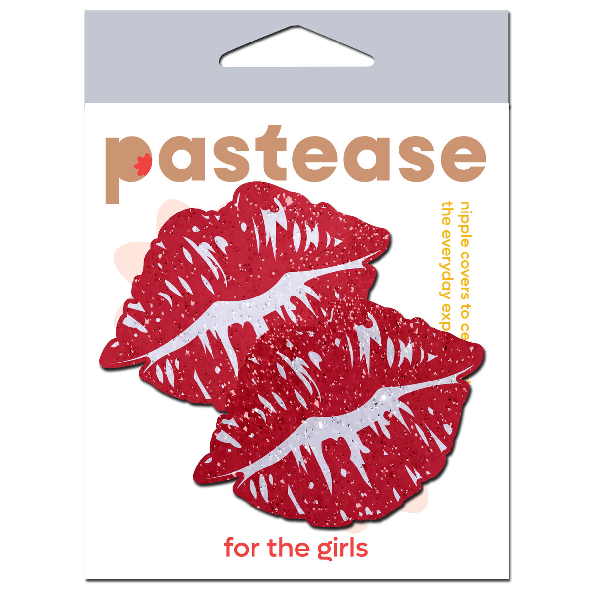 Pastease Sparkly Red Kissing Lips Pasties Default Title
