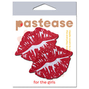 Pastease Sparkly Red Kissing Lips Pasties Default Title