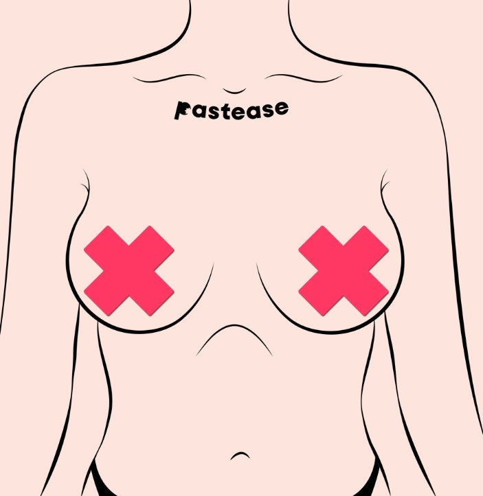 Pastease Plus X Glow In The Dark Neon Pink Cross Default Title
