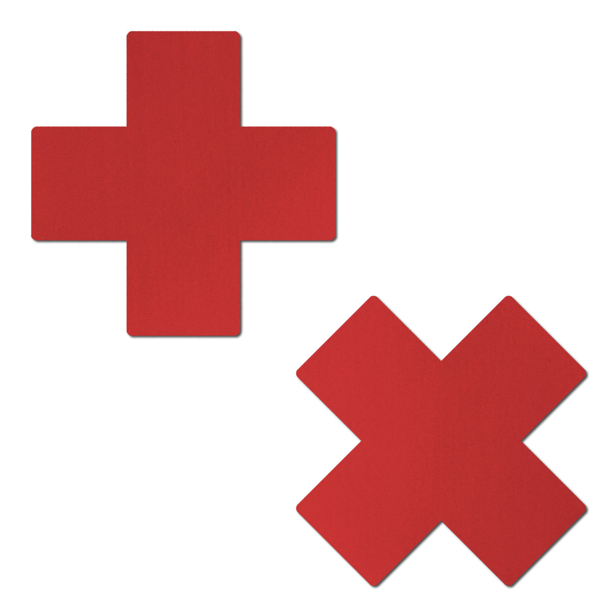 Pastease Plus X Faux Latex Crosses Red