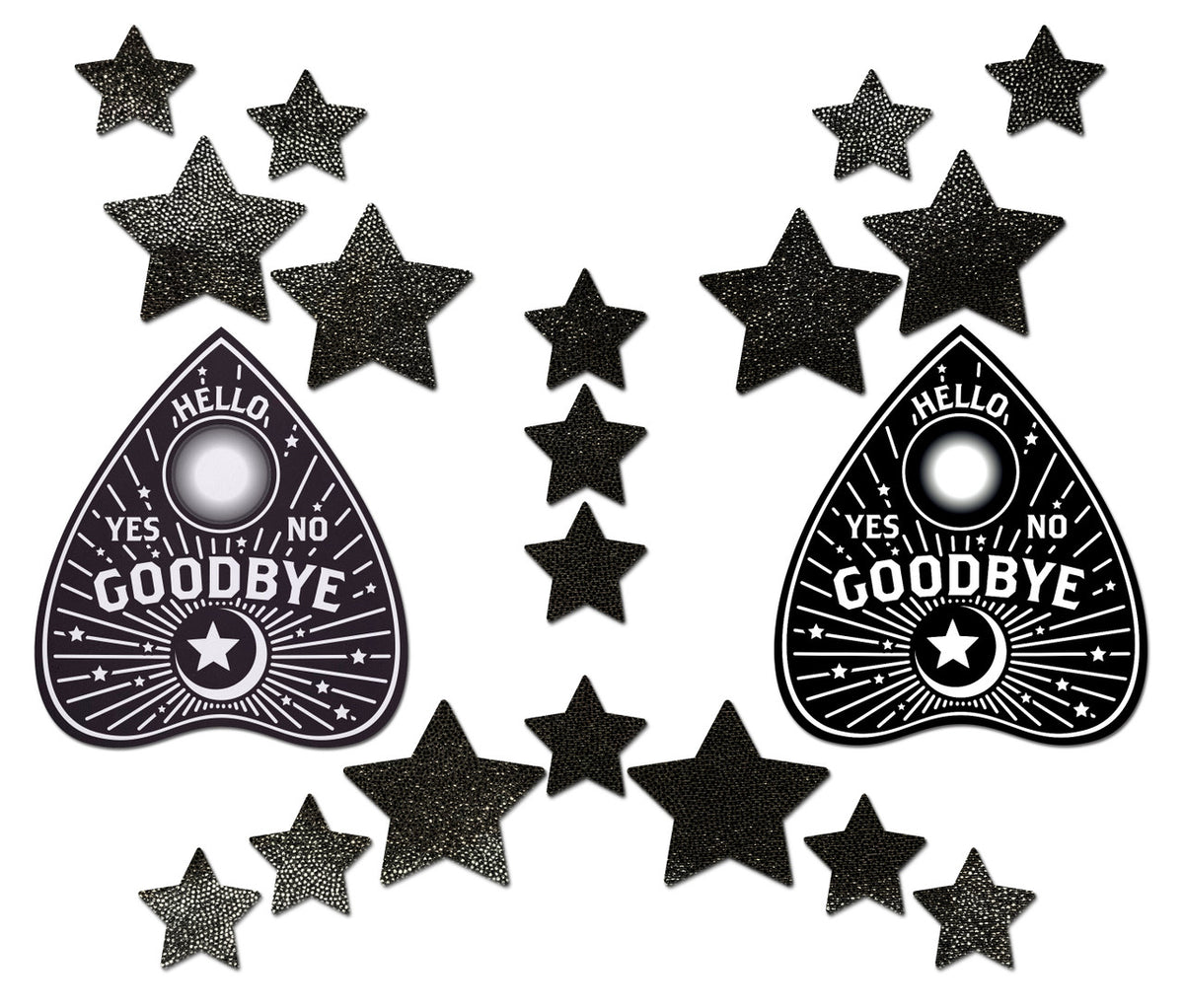 Pastease Liquid Black Ouija Planchette W/ Stars Set Default Title