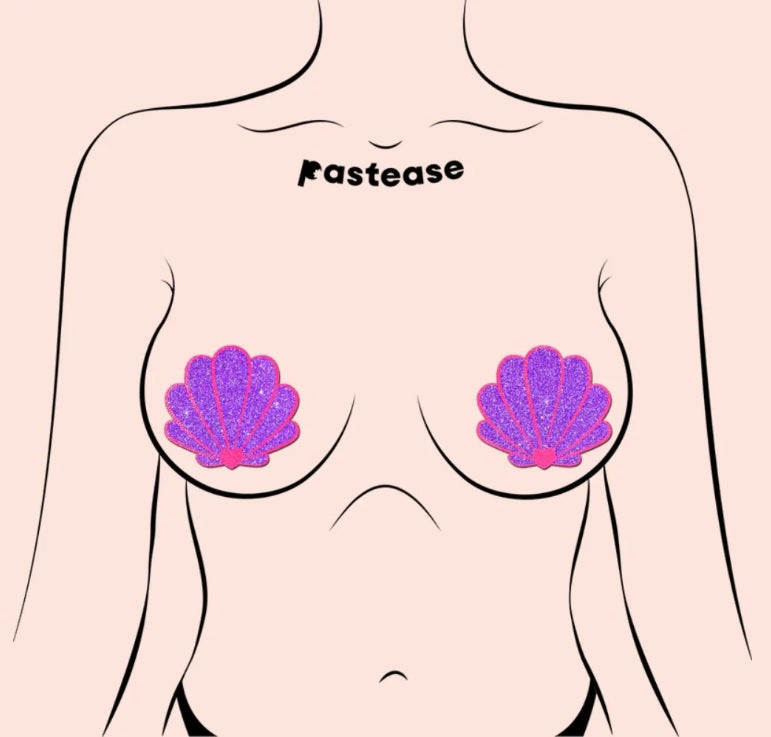 Pastease Mermaid Shells Neon Pink & Purple Default Title