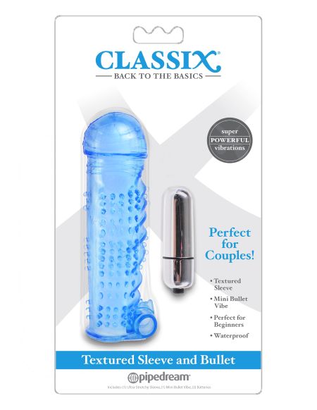 Classix Textured Sleeve & Bullet Blue Default Title