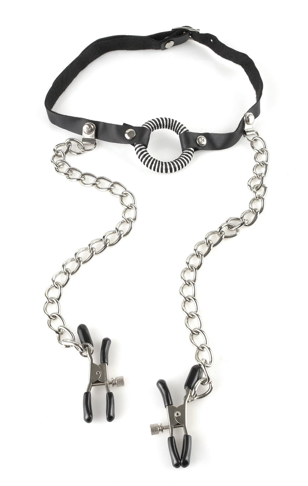 Fetish Fantasy O-ring Gag Nipple Clamps Default Title