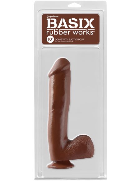 Basix Rubber Works 10in Dong W/suction Cup