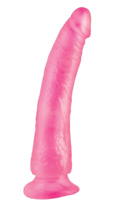 Basix Rubber Works 7in Slim Dong W/ Suction Cup Pink