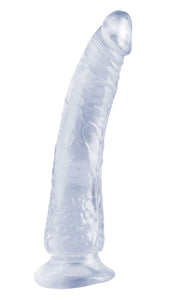 Basix Rubber Works Slim Dong 7in Clear W/ Suction Cup Default Title