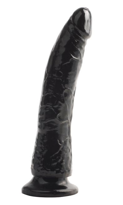 Basix Rubber Works 7in Slim Dong W/ Suction Cup Black