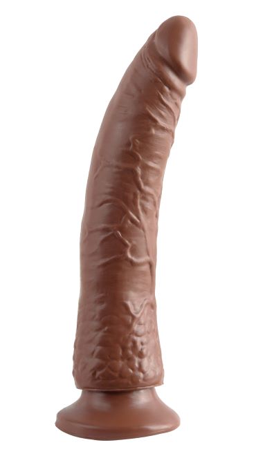 Basix Rubber Works 7in Slim Dong W/ Suction Cup Brown
