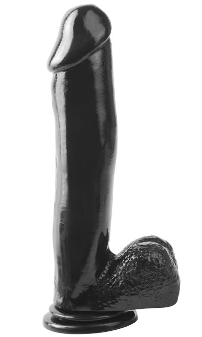 Basix Rubber Works 12in Dong W/suction Black