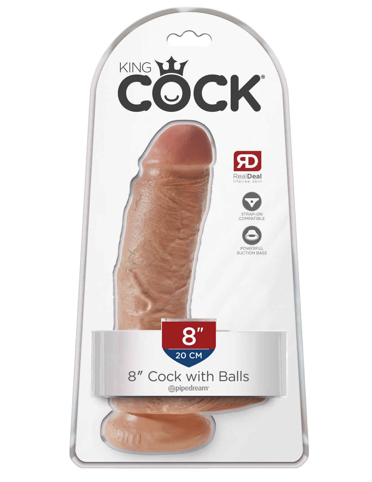 King Cock Cock W/balls Tan