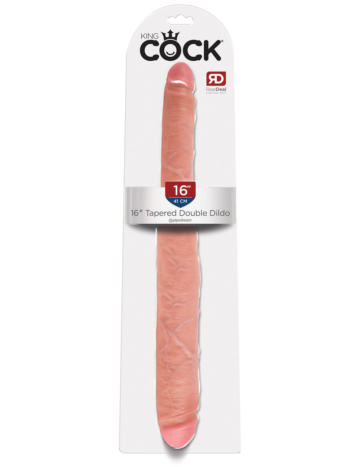 King Cock Tapered Double Dildo Flesh