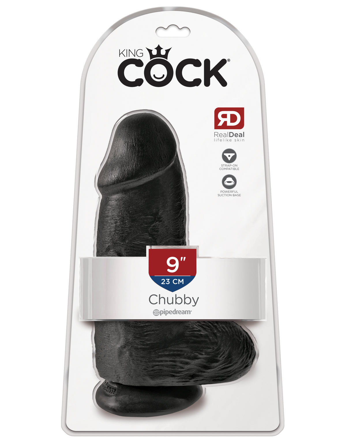 King Cock Chubby 9 " Black