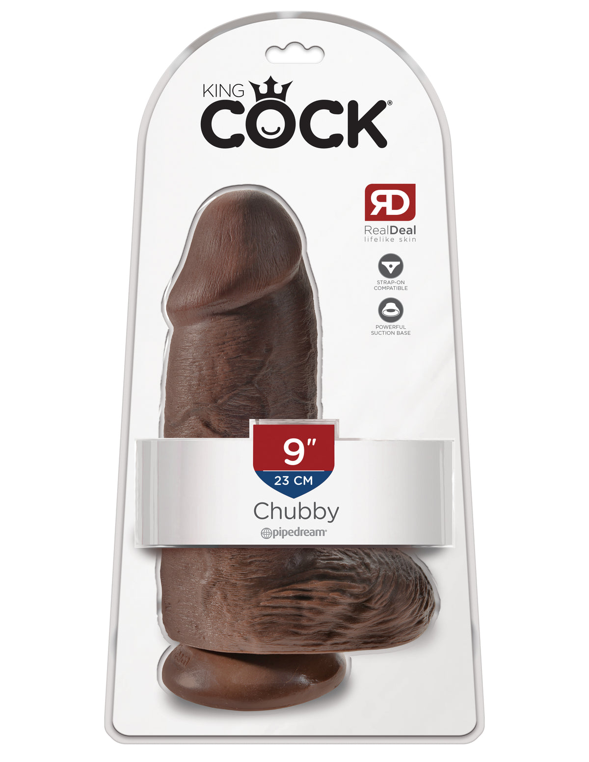 King Cock Chubby 9 " Brown
