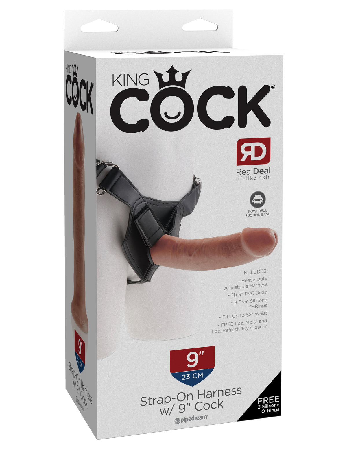 King Cock Strap On Harness Cock Tan