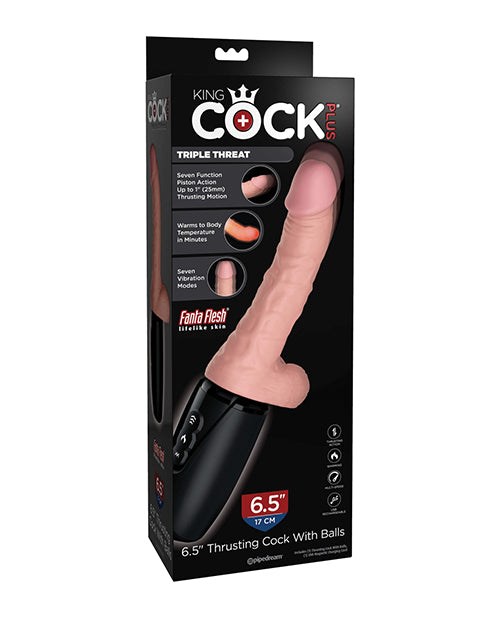 King Cock Plus 6.5 In Thrusting Cock W/ Balls Default Title