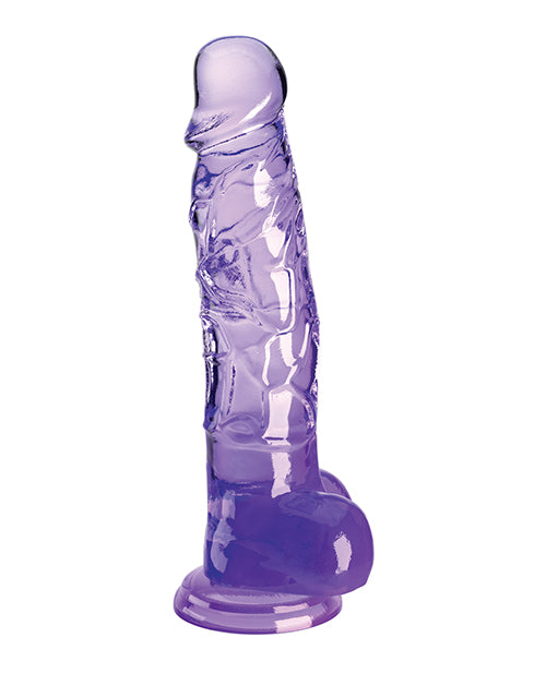 King Cock Clear 8in W/ Balls