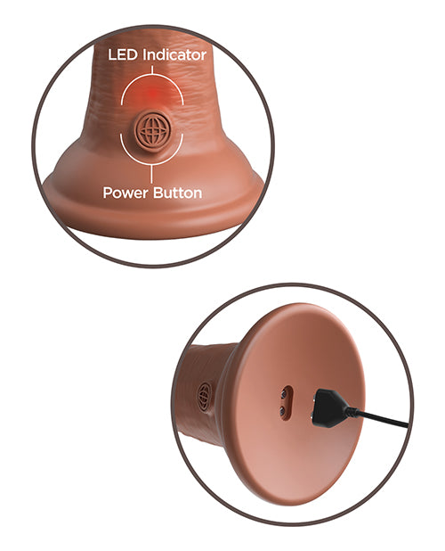 King Cock Elite 6 In Vibrating Dual Density
