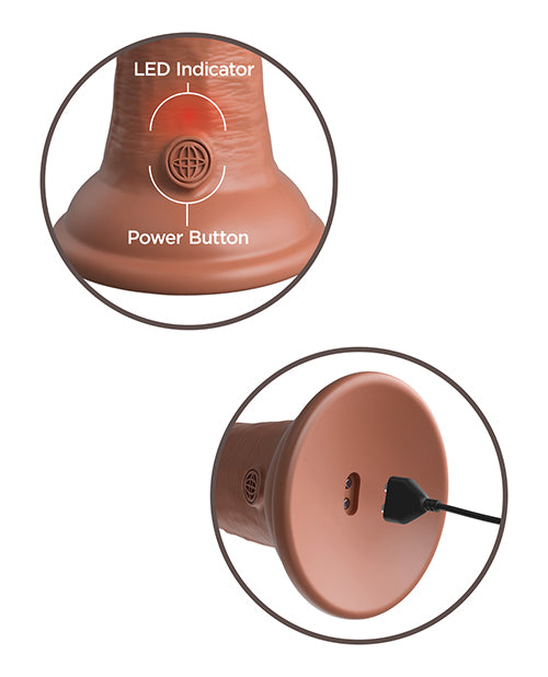 King Cock Elite 8 In Vibrating Dual Density