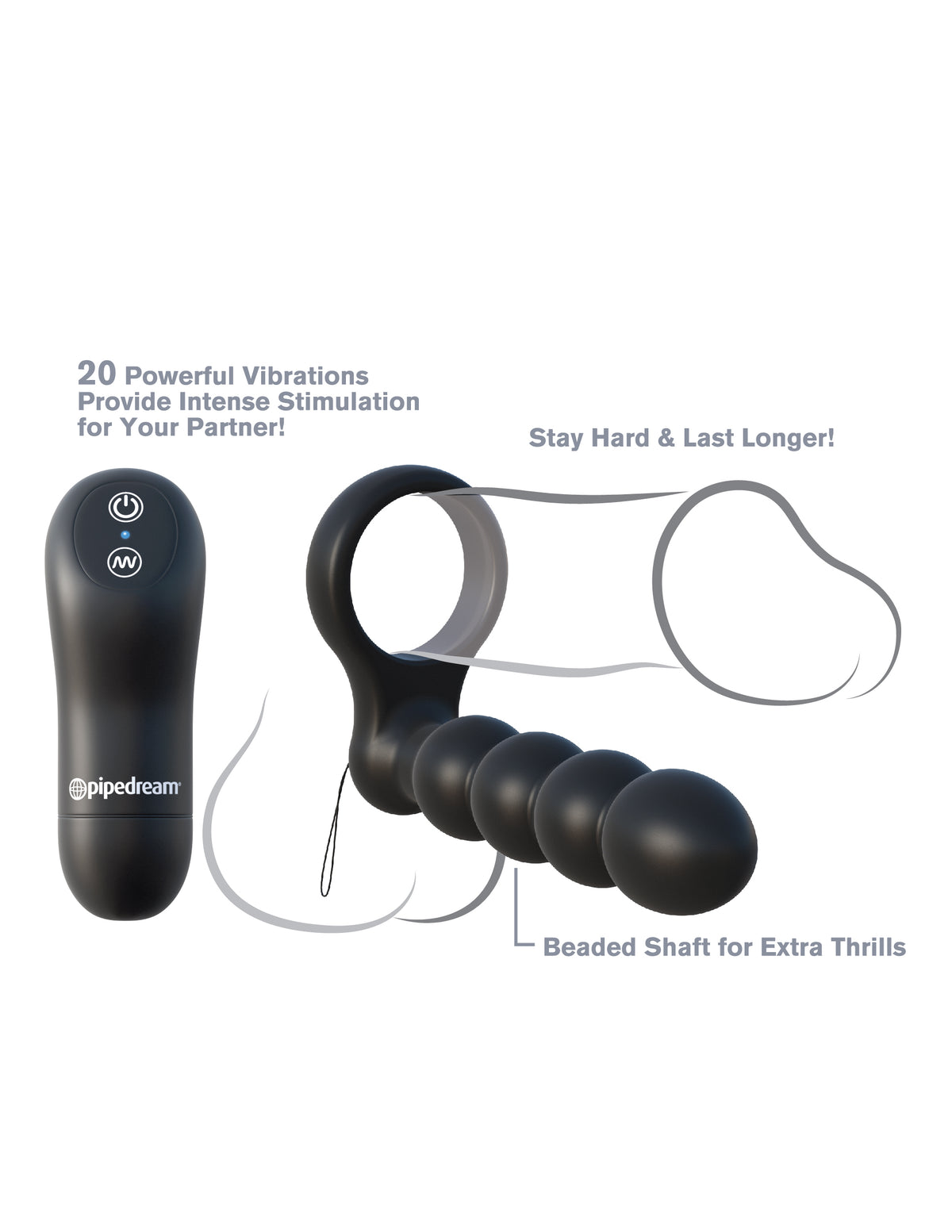 Fantasy C-ringz Remote Double Penetrator Default Title