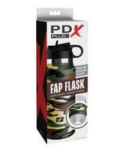 Pdx Plus Fap Flask Happy Camper Discreet Stroker Camo Bottle Frosted Default Title