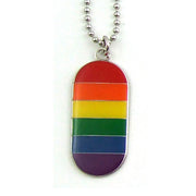 Gaysentials Rainbow I.d. Tag Necklace Default Title