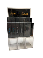 Pure Instinct Pheromone Infused Perfume Oil Men Acrylic Cube Display W/testers Default Title