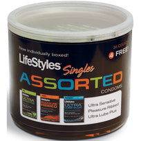 Lifestyles Assorted Singles 40 Pc Jar Default Title