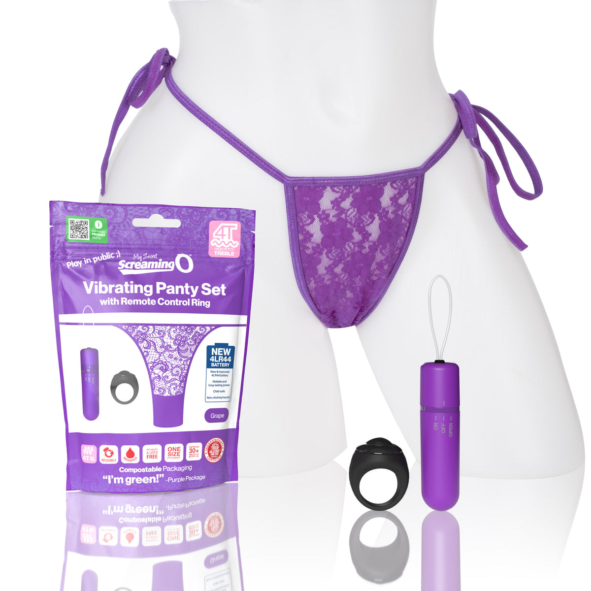 Screaming O My Secret 4t Panty Vibe (treble) Grape