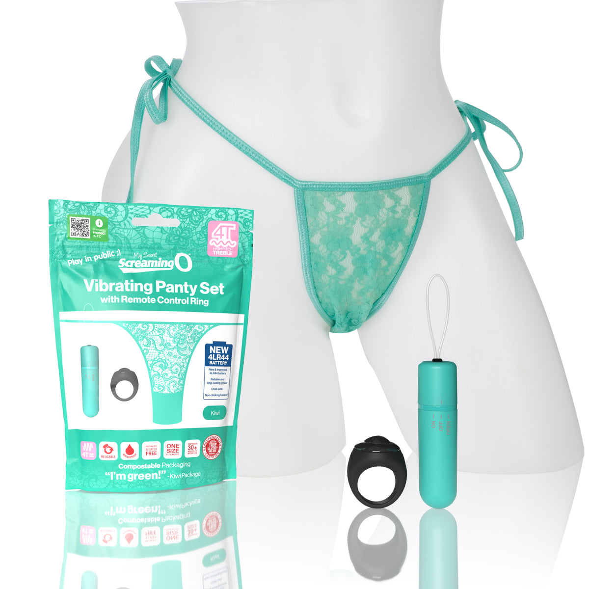 Screaming O My Secret 4t Panty Vibe (treble) Kiwi