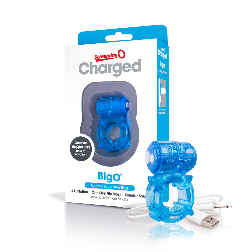 Screaming O Charged Big O Cock Ring Blue