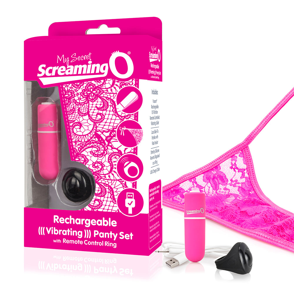 Screaming O My Secret Charged Remote Control Panty Vibe Pink