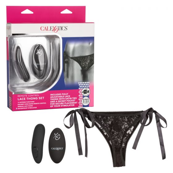 Remote Control Lace Thong Set Default Title
