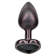 Jewel Small Black Diamond Heart Plug Default Title