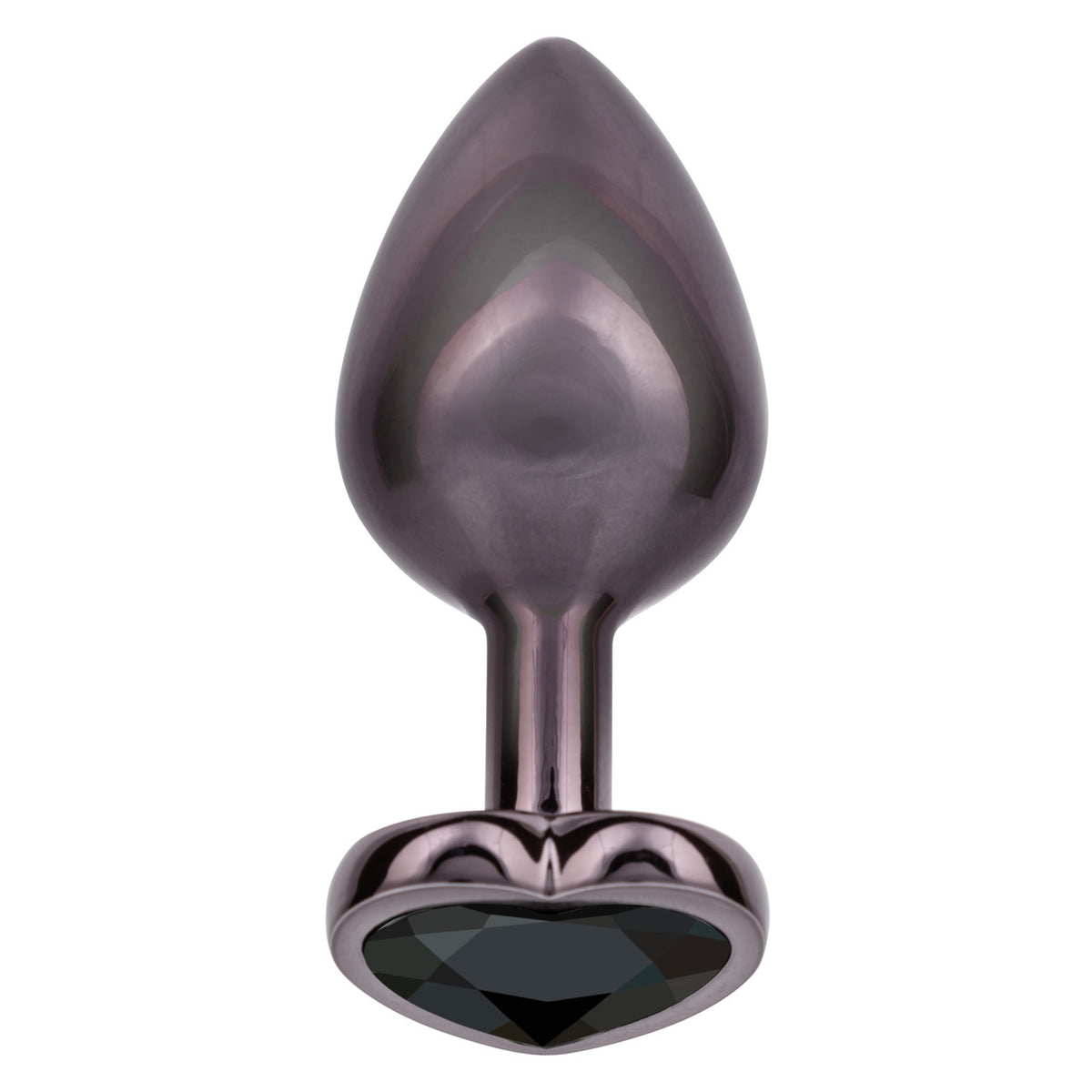 Jewel Large Black Diamond Heart Plug Default Title