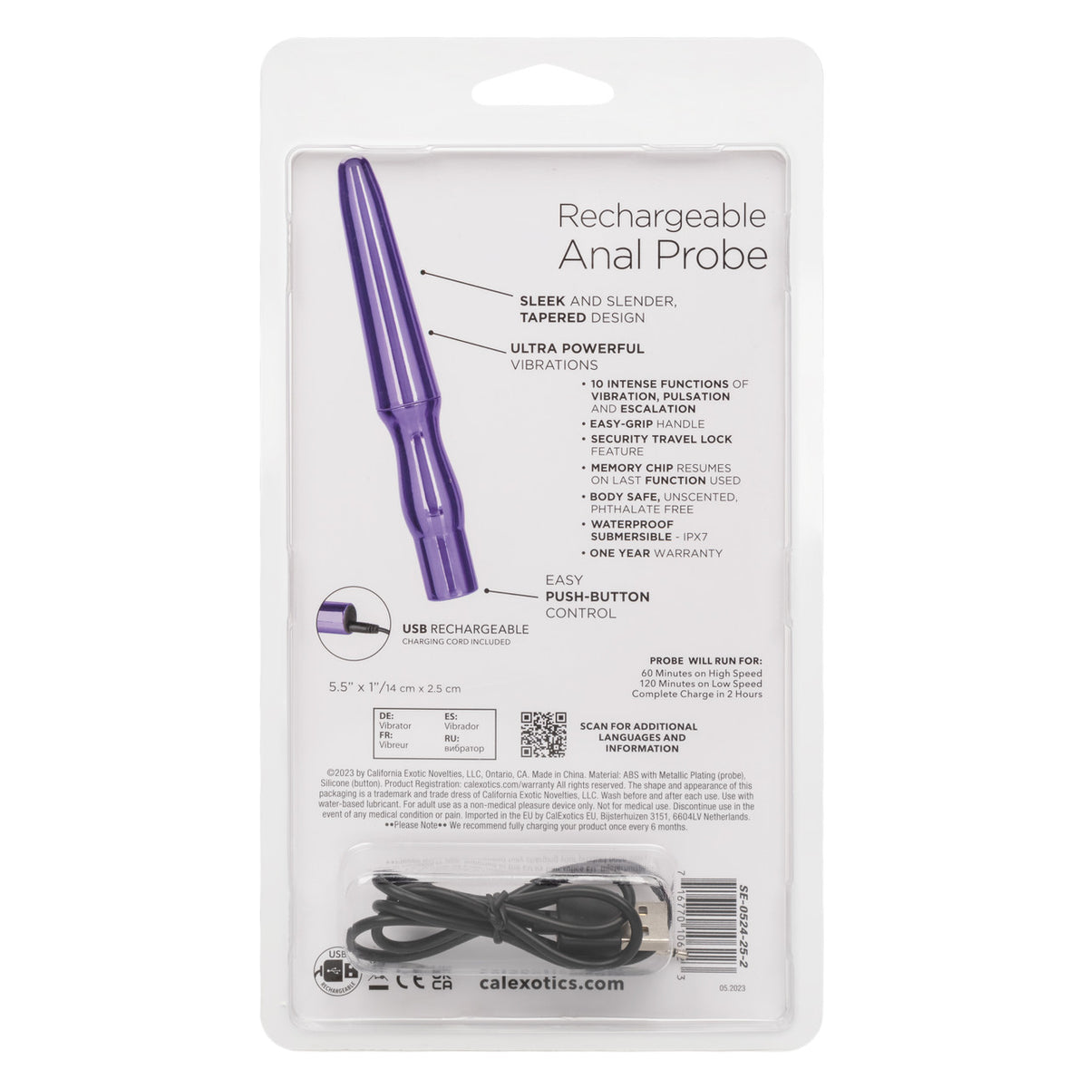 Rechargeable Anal Probe