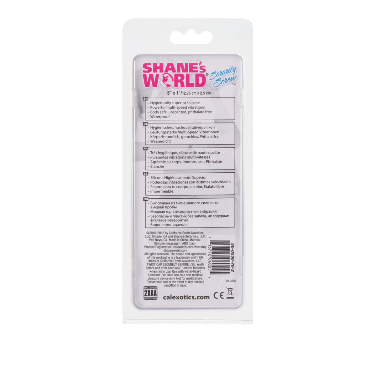 Shanes World Sorority Screw Silicone