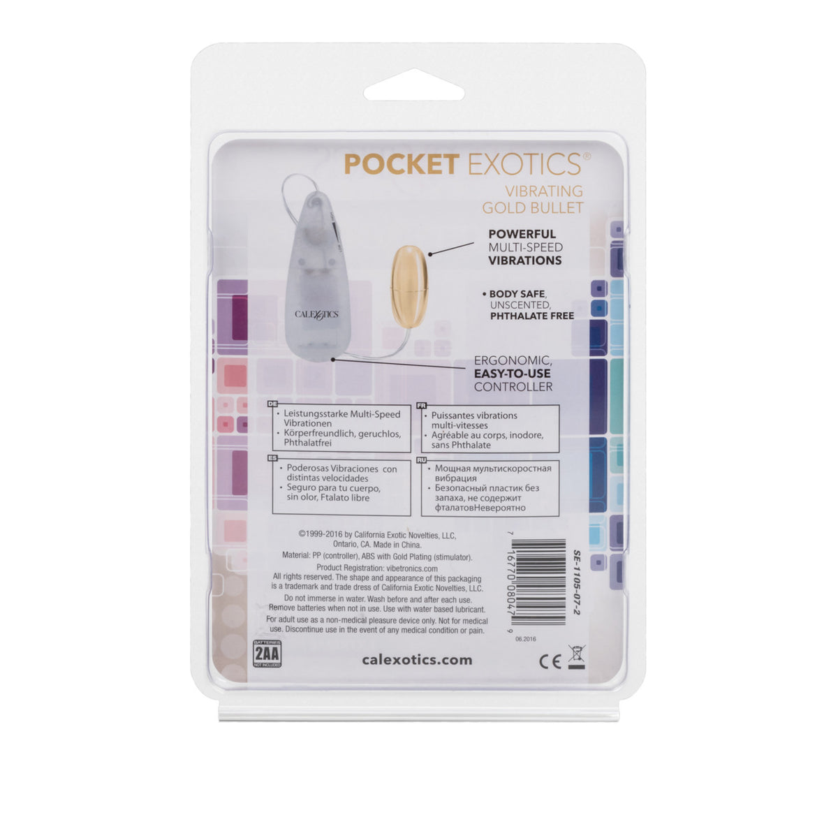 Pocket Exotics Vibrating Gold Bullet