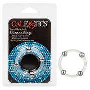 Steel Beaded Silicone Ring Large Default Title