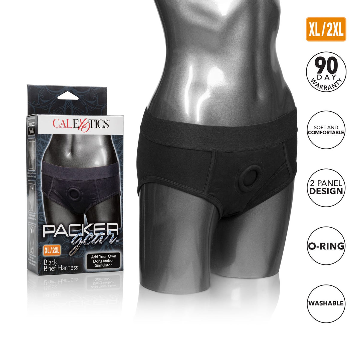Packer Gear Black Brief Harness