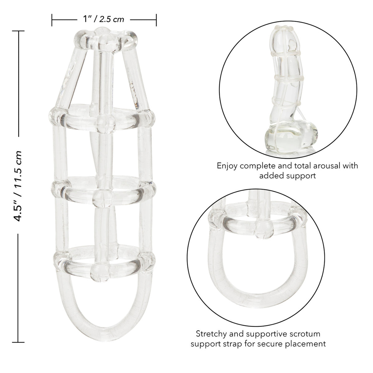 Cock Cage Enhancer Clear