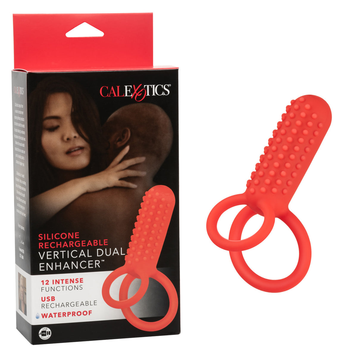 Silicone Rechargeable Vertical Dual Enhancer Default Title