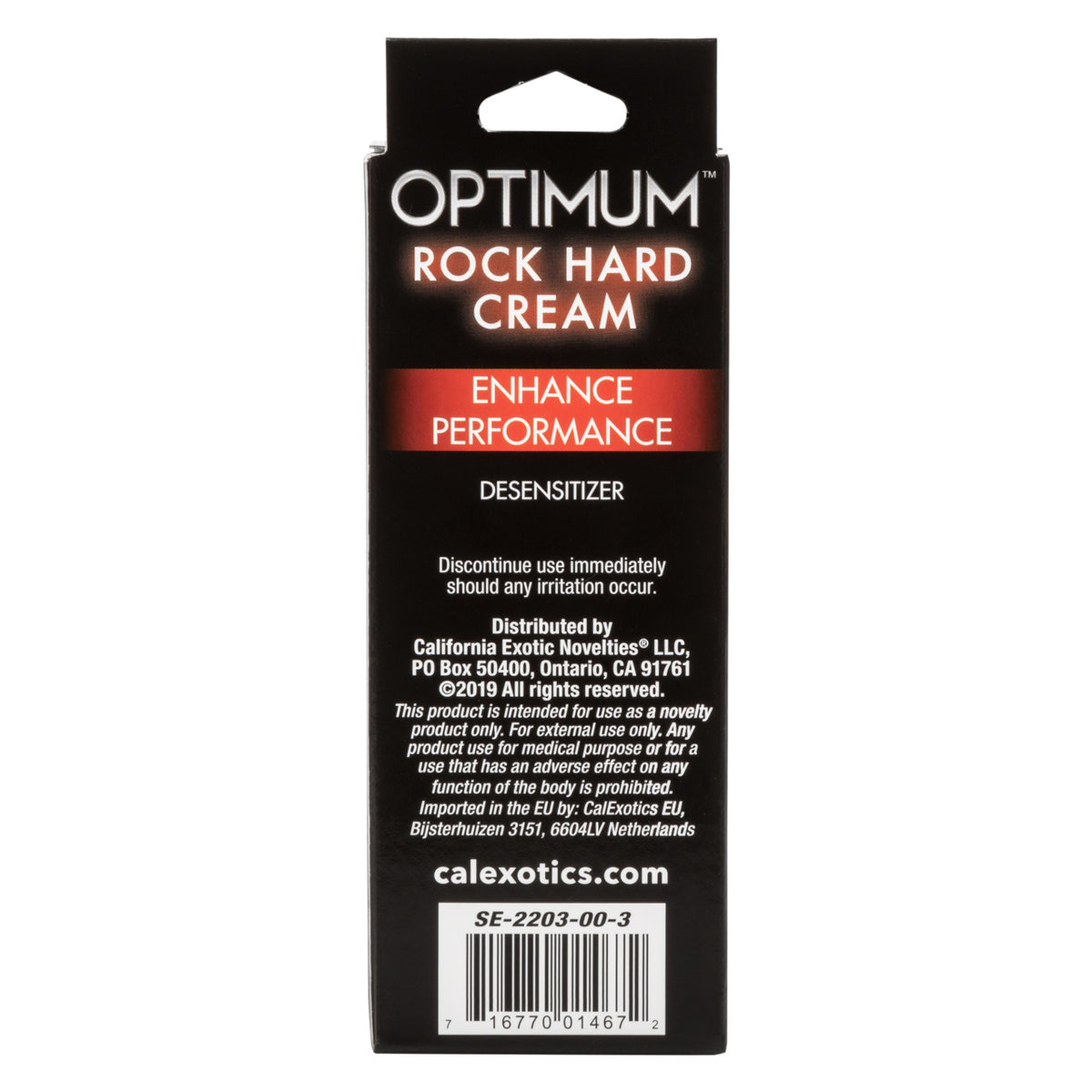 Optimum Rock Hard Cream 2 Oz (packaged)
