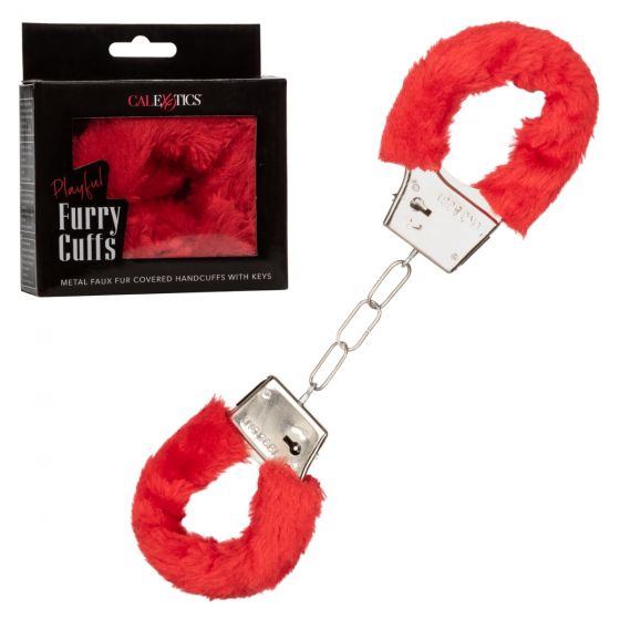 Playful Furry Cuffs Red Default Title