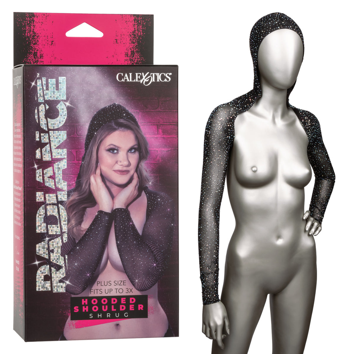 Radiance Plus Size Hooded Shoulder Shrug Default Title