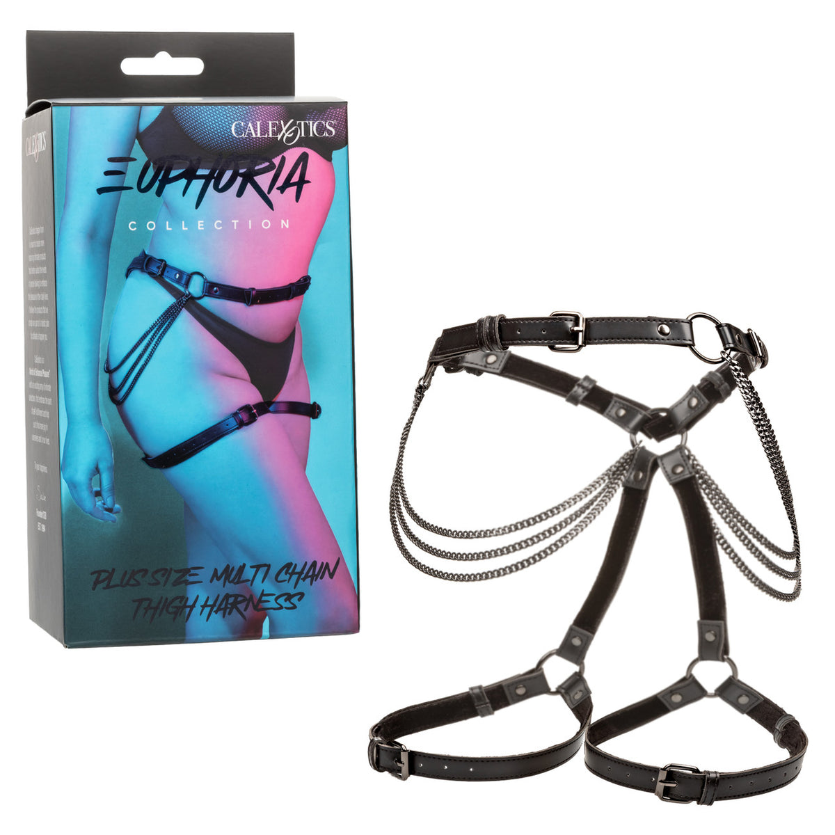 Euphoria Plus Size Multi Chain Thigh Harness Default Title